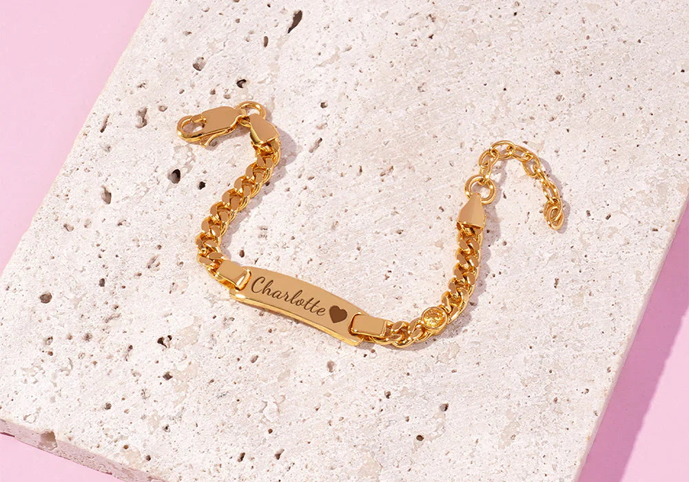 baby bracelet with name