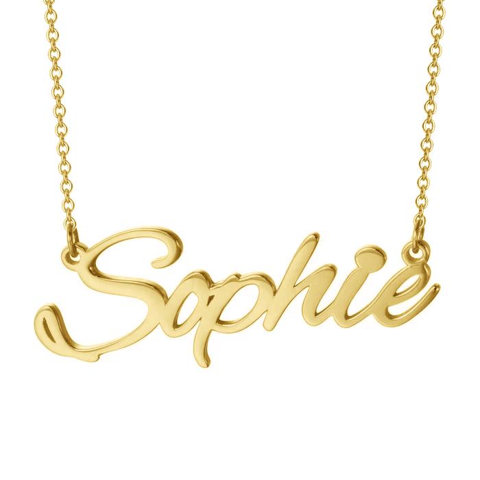 Sterling Silver Personalized Name Necklace