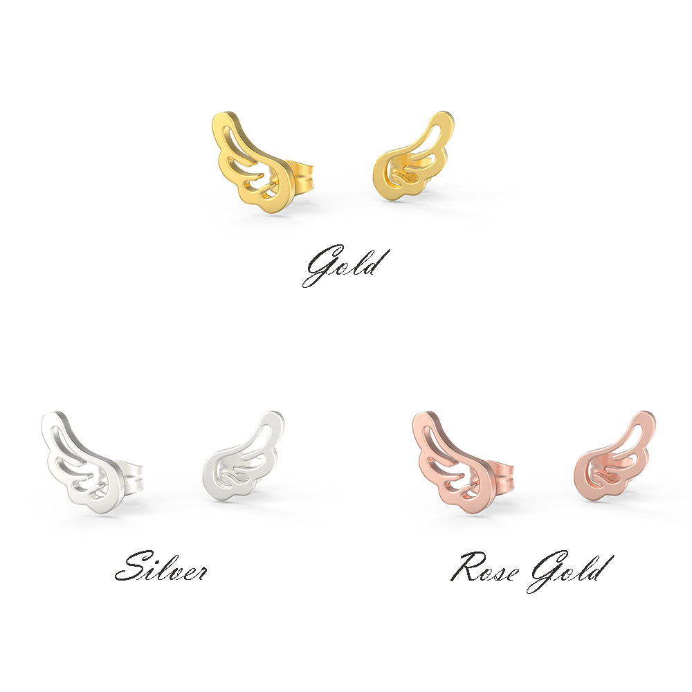 Angel's Wings Personalized Children's Name Jewelry Set