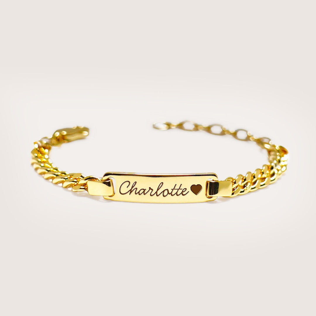 Personalized Baby Gold ID Bracelet