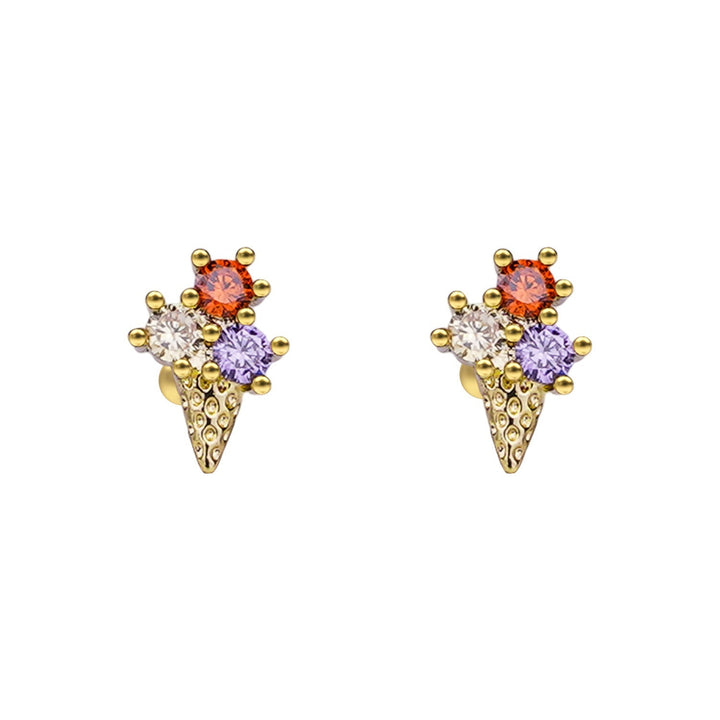 Crystal Ice Cream Earrings