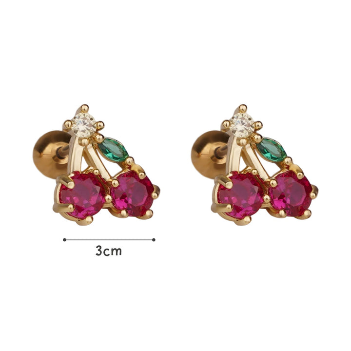 Crystal Cherry Earrings