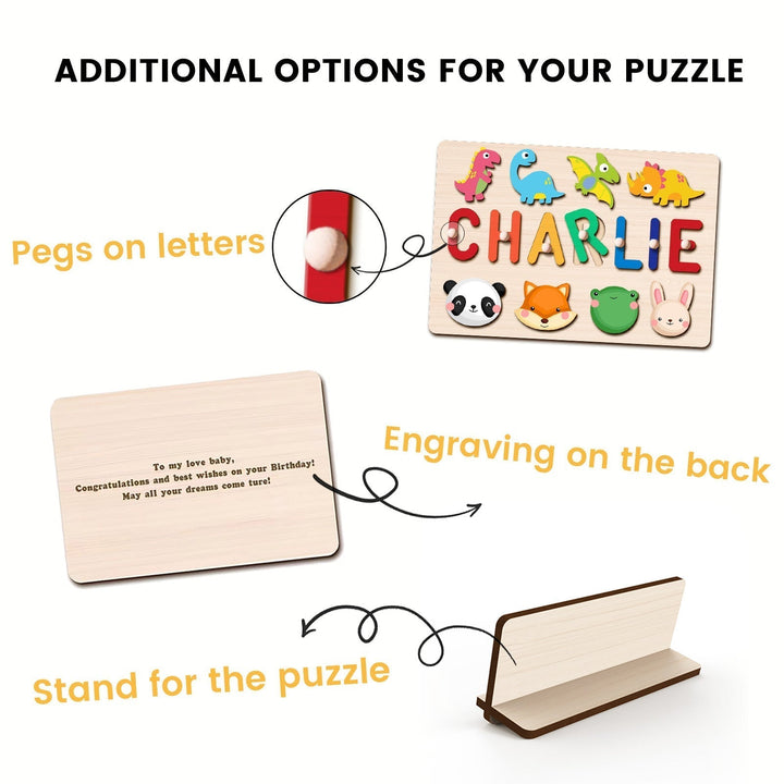 Personalized Wooden Baby Name Puzzle
