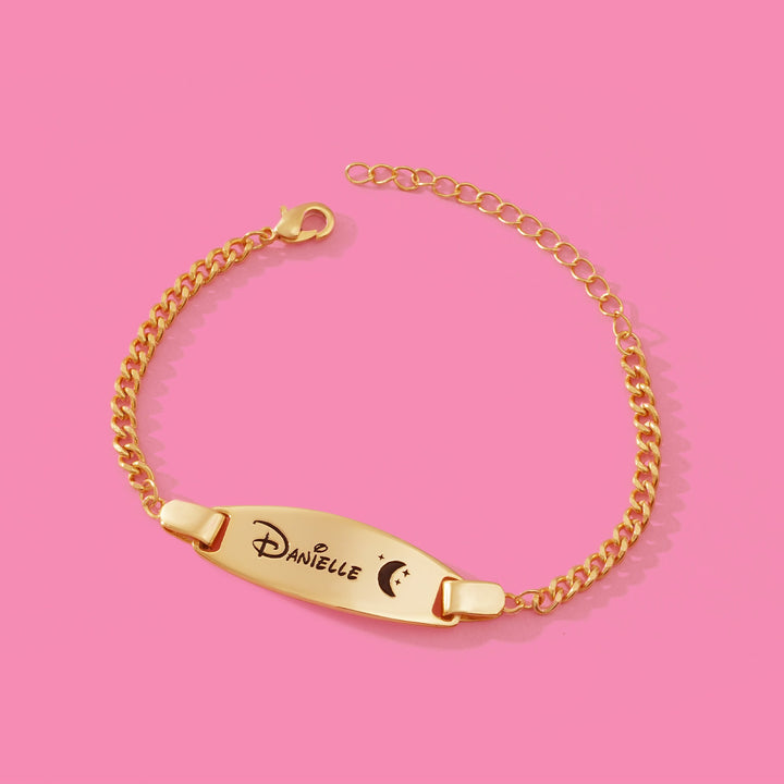 Oval Engravable Baby Bracelet