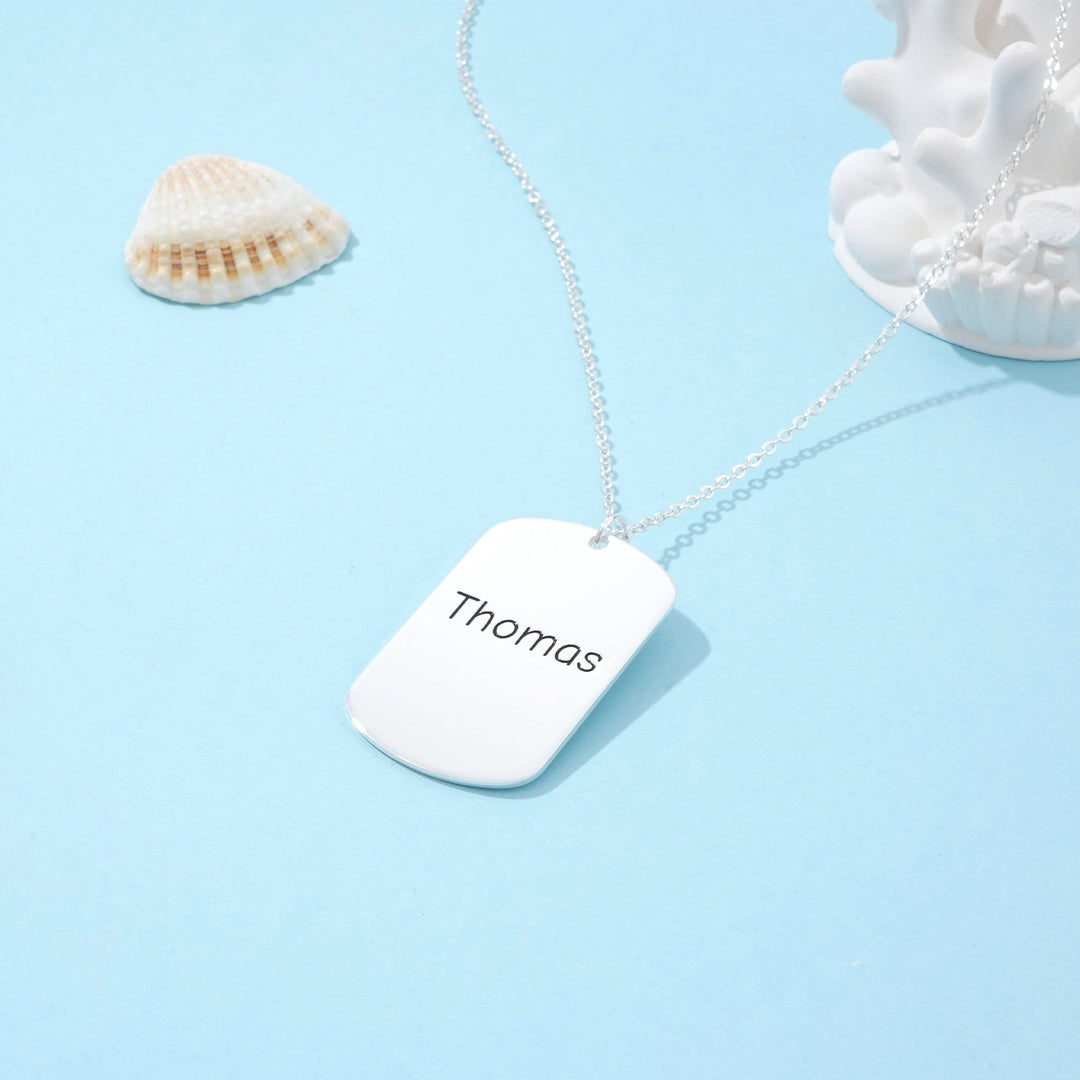 Engravable Boy's Nameplate Necklace