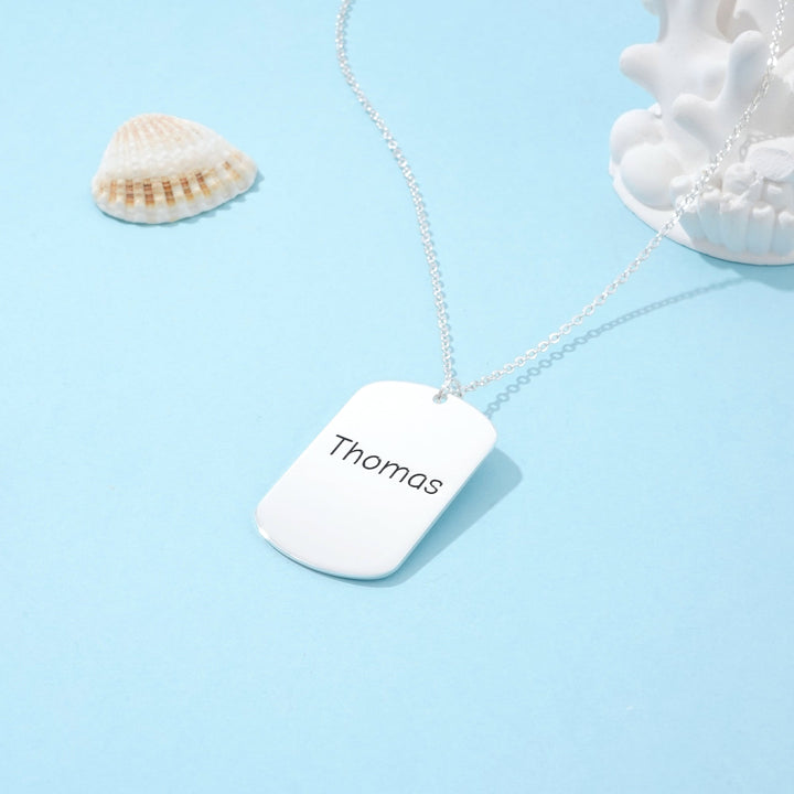 Engravable Boy's Nameplate Necklace