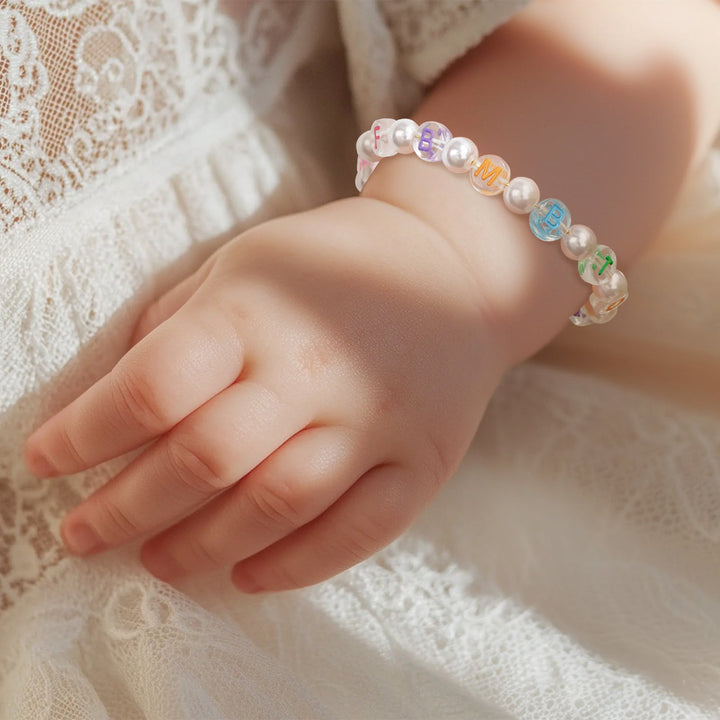 Colorful Letter Beads Personalized Name Pearl Bracelet