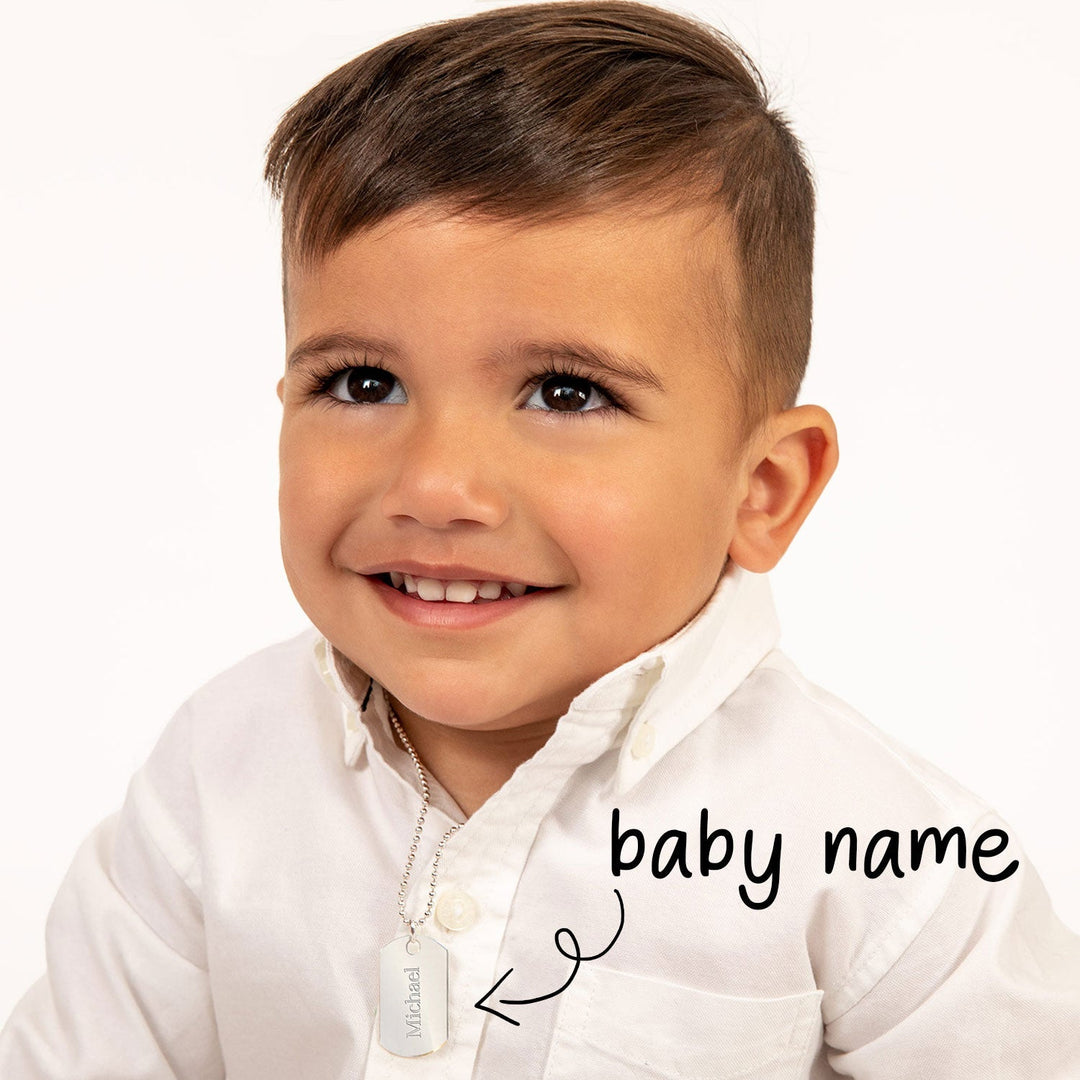 Engravable Boy's Nameplate Necklace