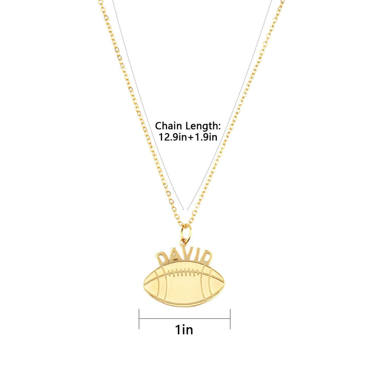 Personalized Baseball Name Boys Necklace