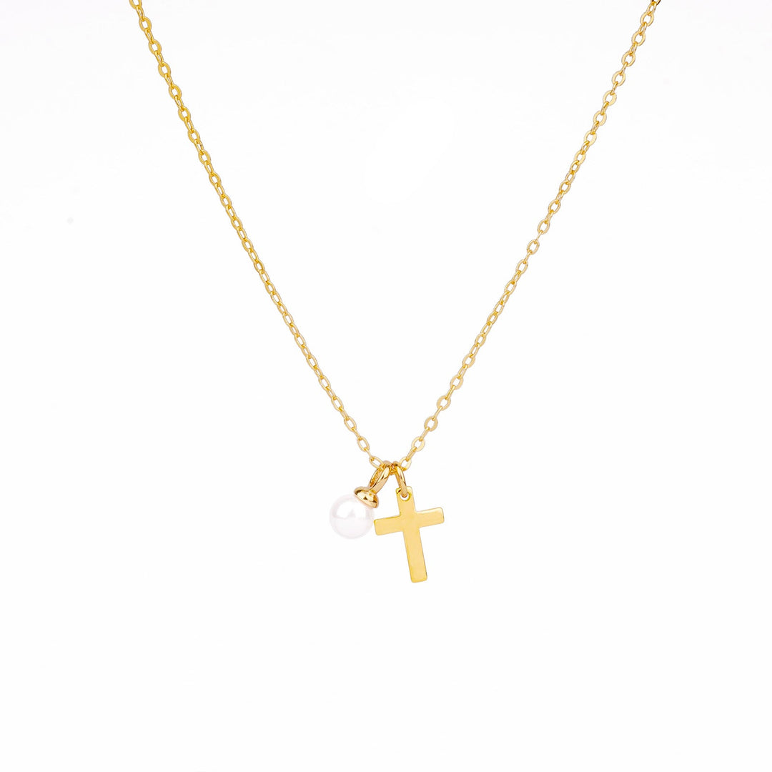 Baby's Christening Cross Necklace