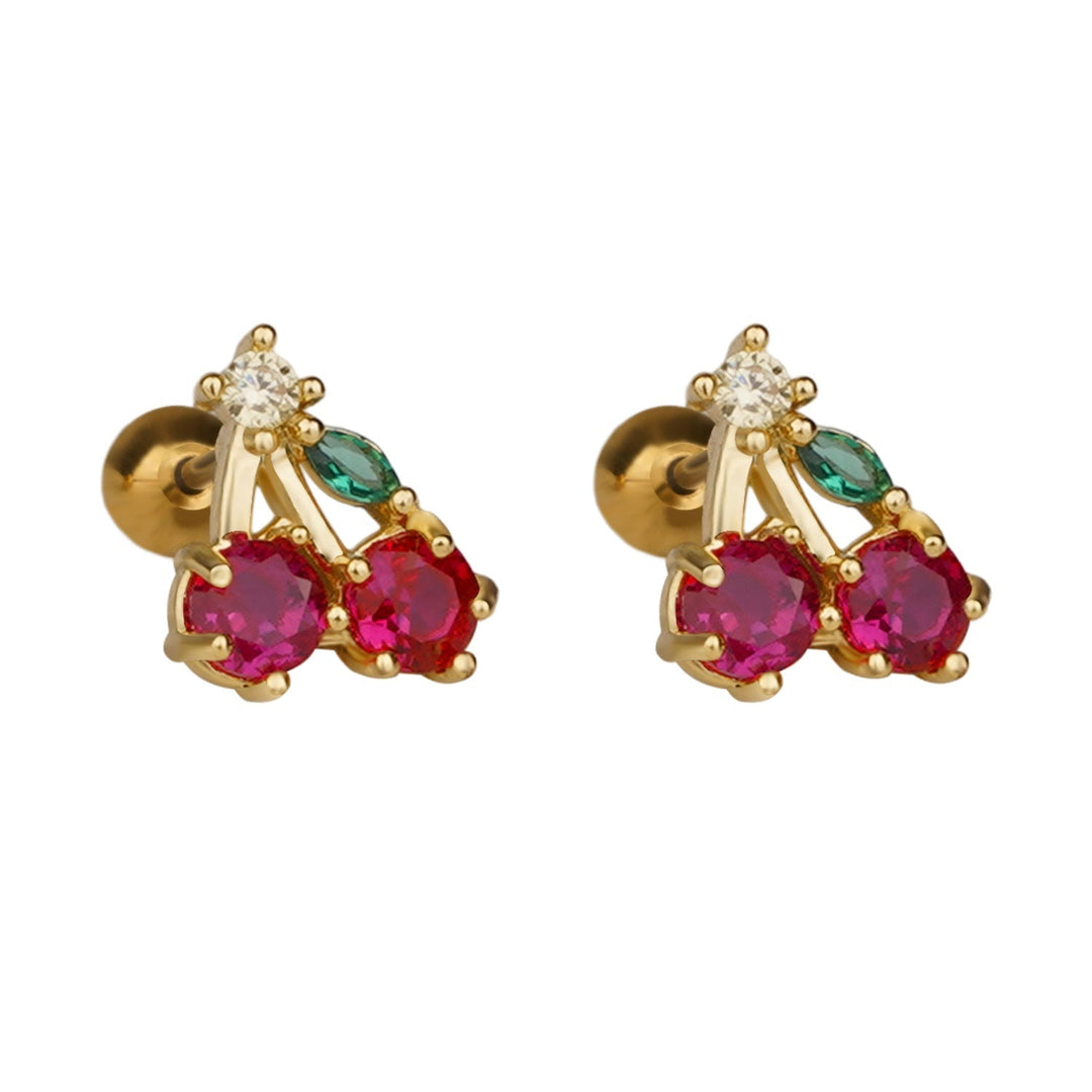 Crystal Cherry Earrings