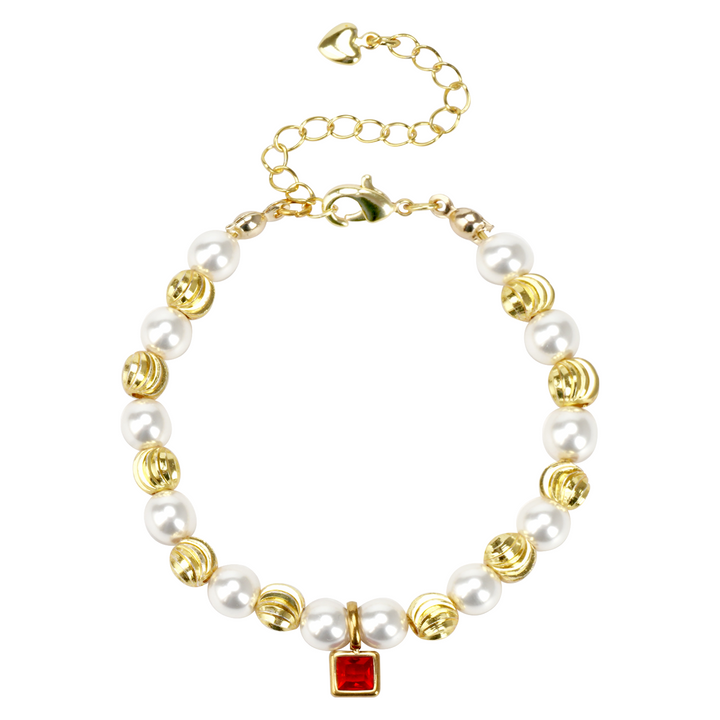 Personalised Baby Birthstone Pearl Bracelet