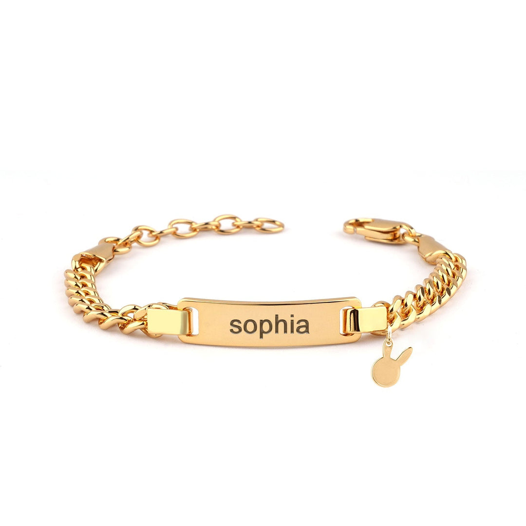 Baby Name Bracelet with Cute Charm