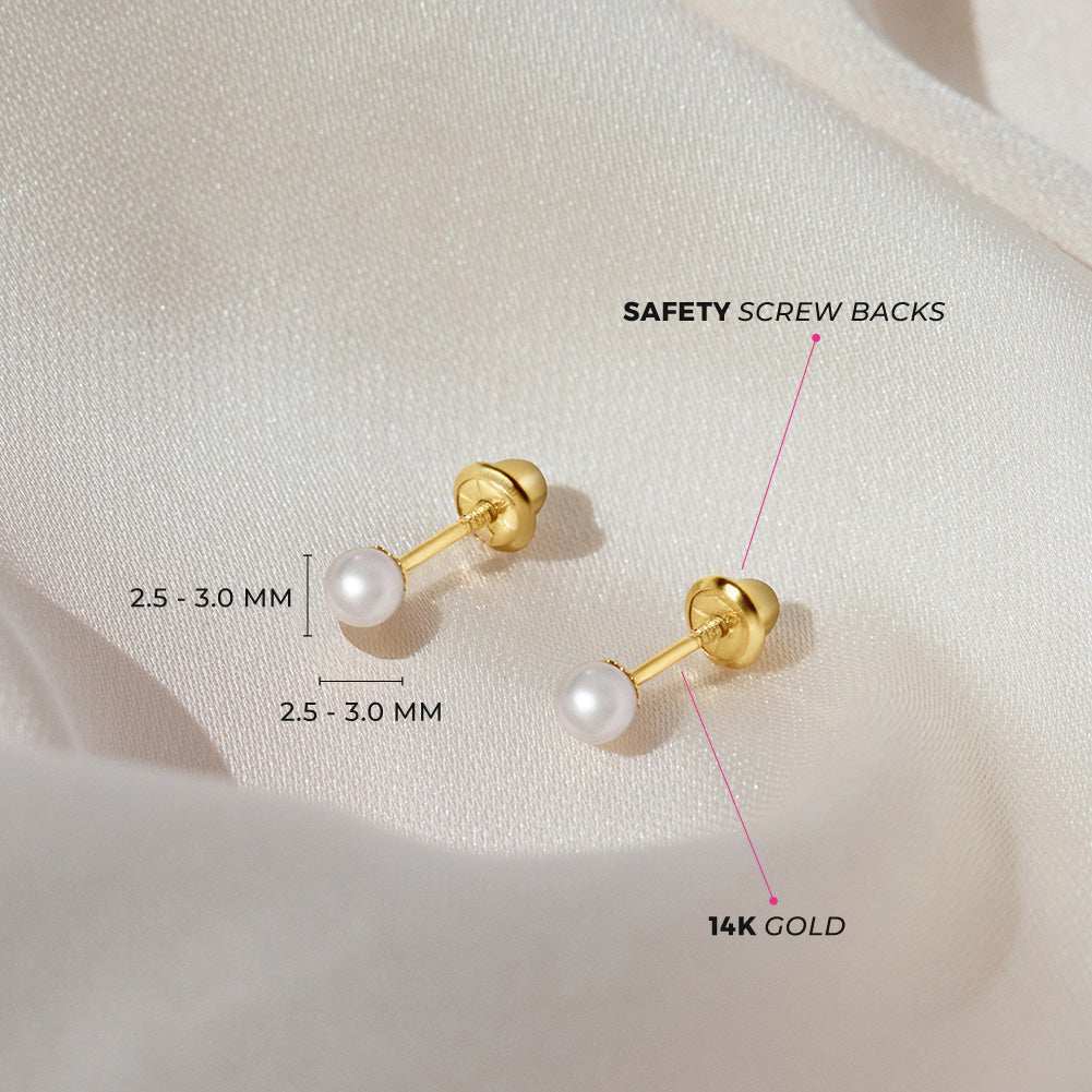 Children's Pearl Earrings