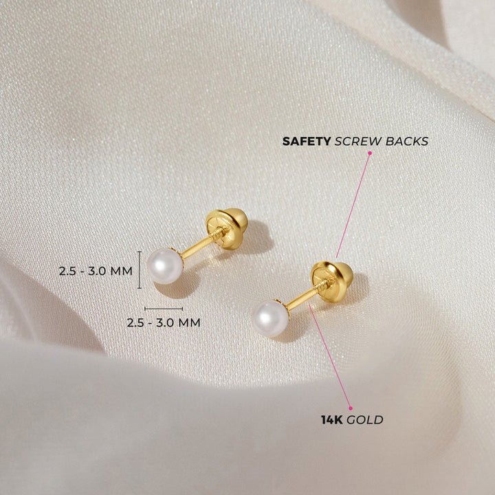 Children's Pearl Earrings