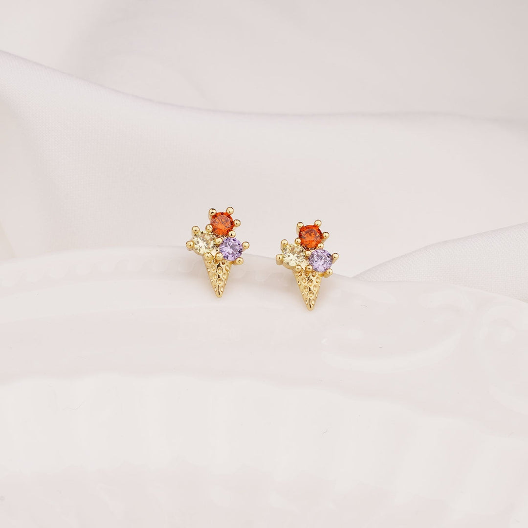 Crystal Ice Cream Earrings