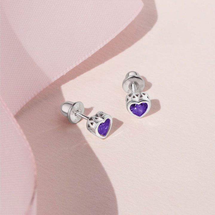 Children's Birthstone Stud Earrings