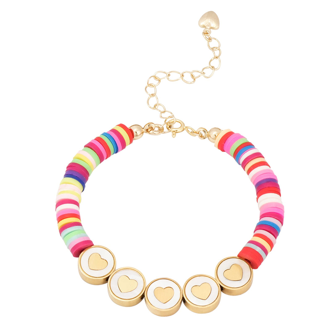 Soft Clay Personalized Letter Bracelet for Kids