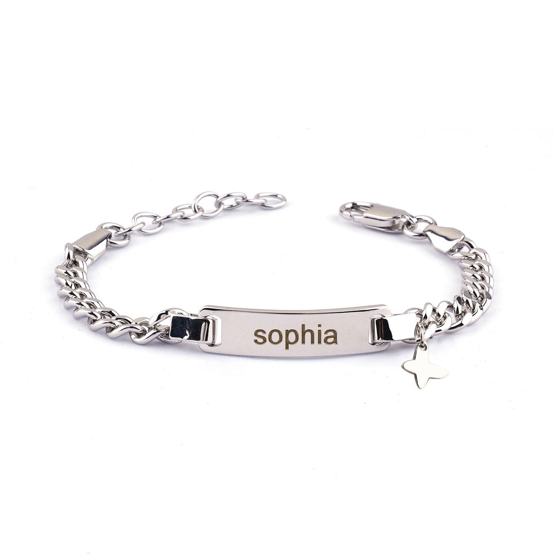 Baby Name Bracelet with Cute Charm