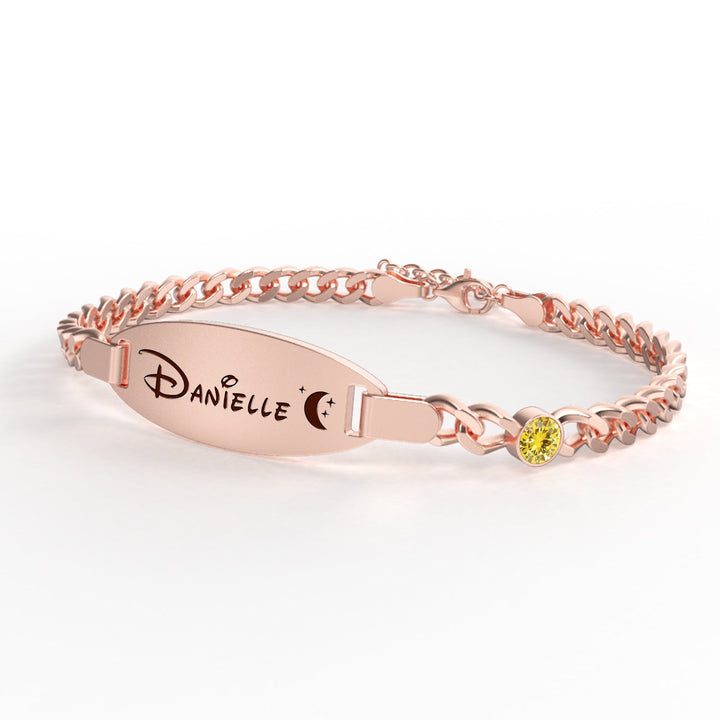 Oval Engravable Baby Bracelet