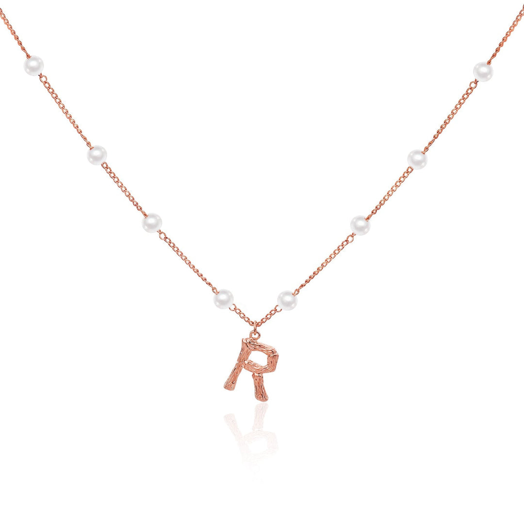 Children's Pearl Initial Necklace