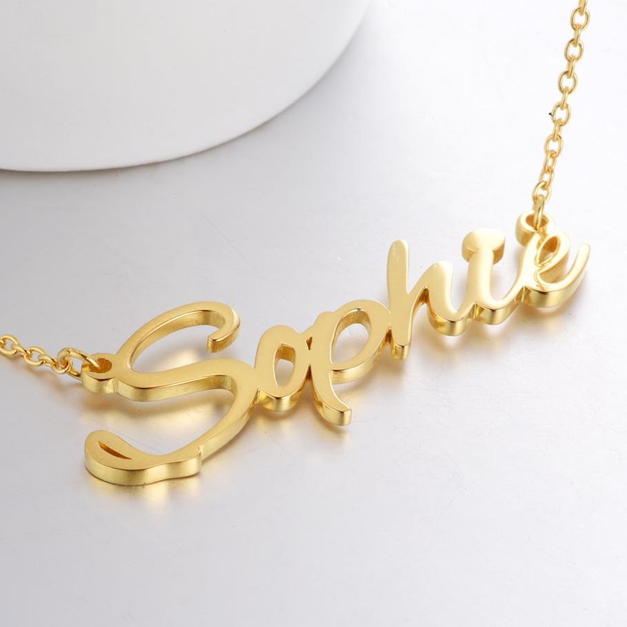 Sterling Silver Personalized Name Necklace