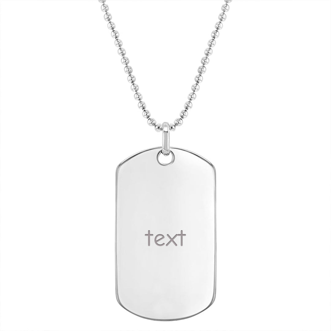 Engravable Boy's Nameplate Necklace