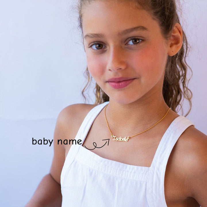 Star Childrens Name Necklace