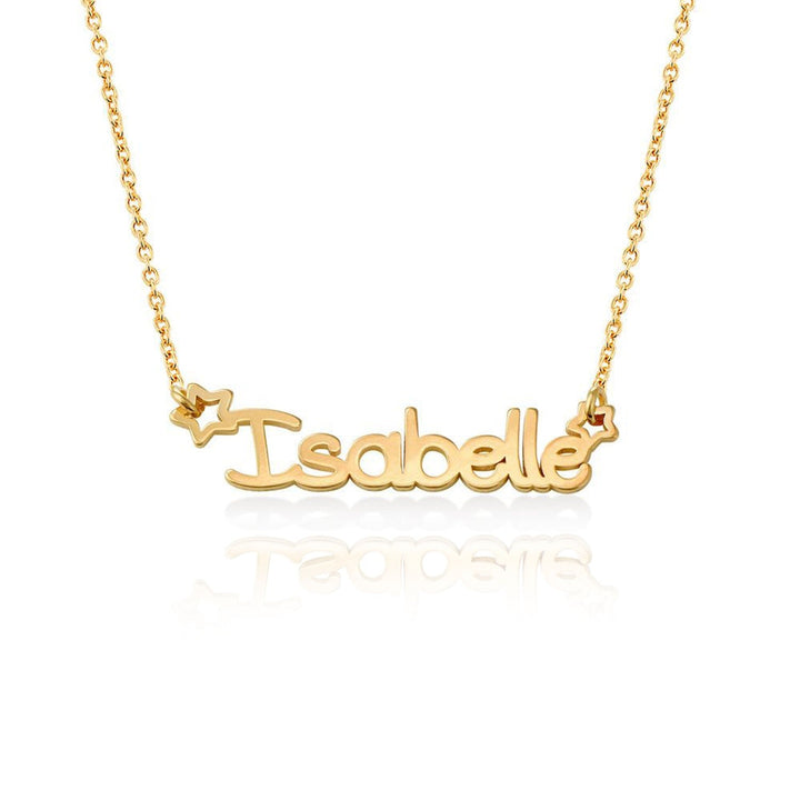 Star Childrens Name Necklace