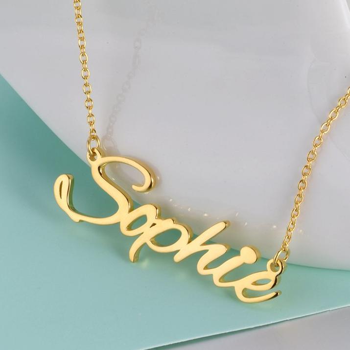 Sterling Silver Personalized Name Necklace