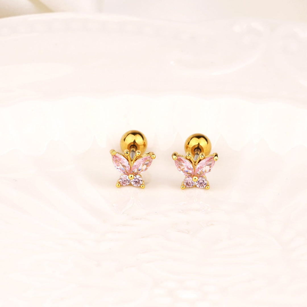 Crystal Butterfly Earrings