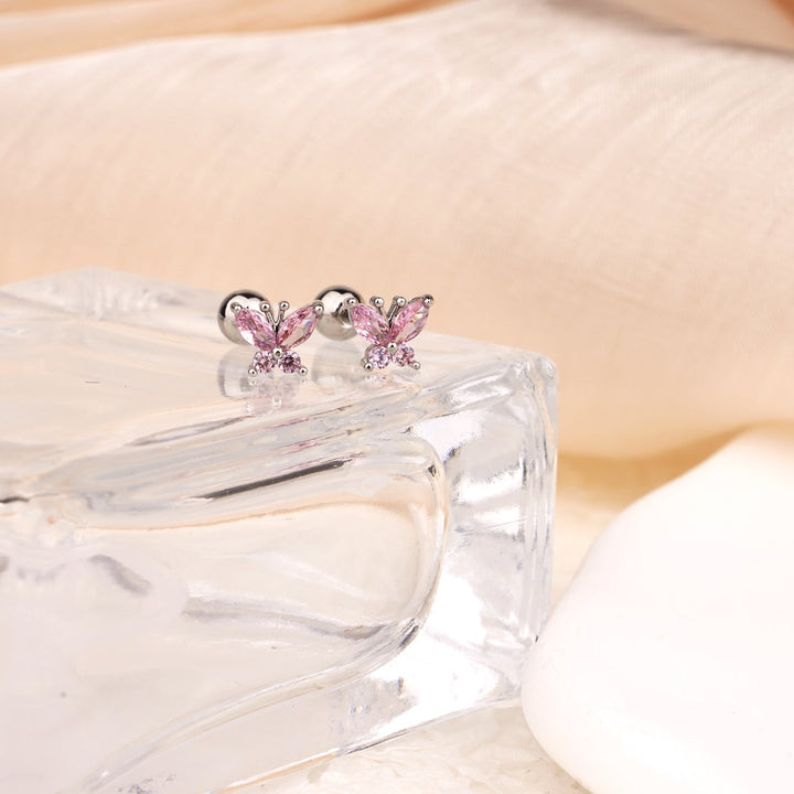 Crystal Butterfly Earrings