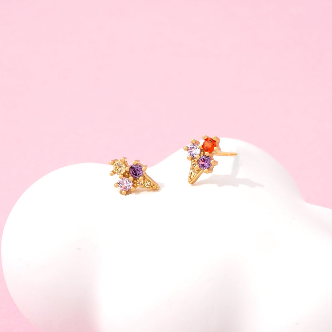 Crystal Ice Cream Earrings