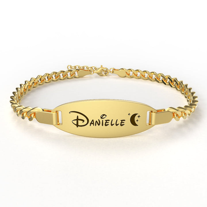 Oval Engravable Baby Bracelet