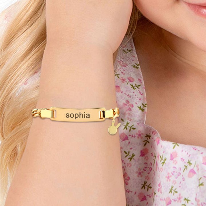 Baby Name Bracelet with Cute Charm