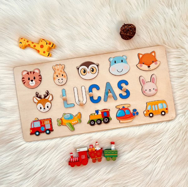 Personalized Wooden Baby Name Puzzle