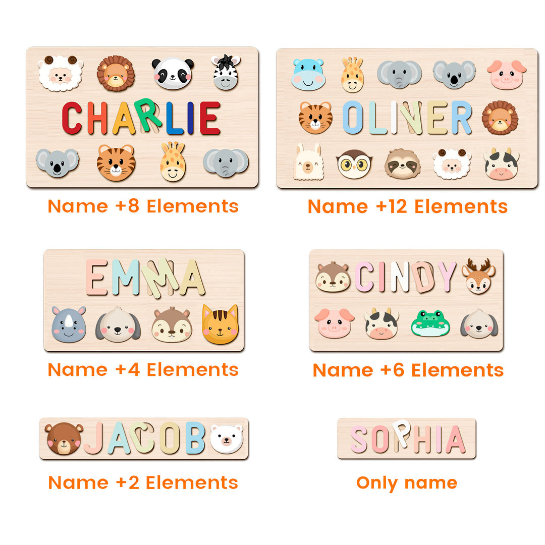 Personalized Wooden Baby Name Puzzle