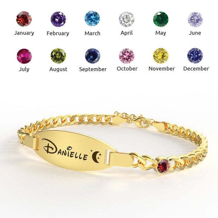 Oval Engravable Baby Bracelet