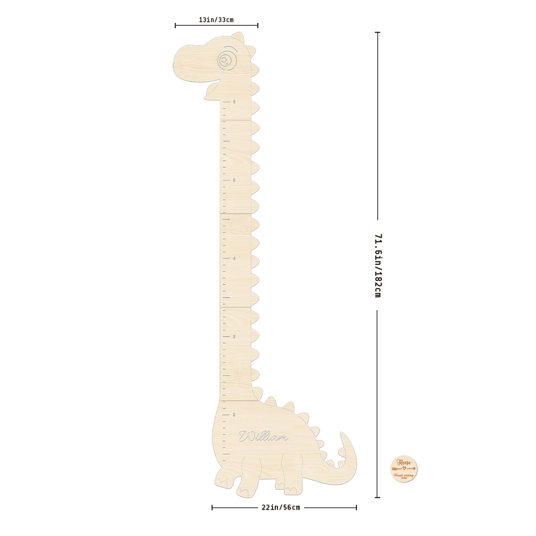 Personalized Wooden Baby Growth Height Chart