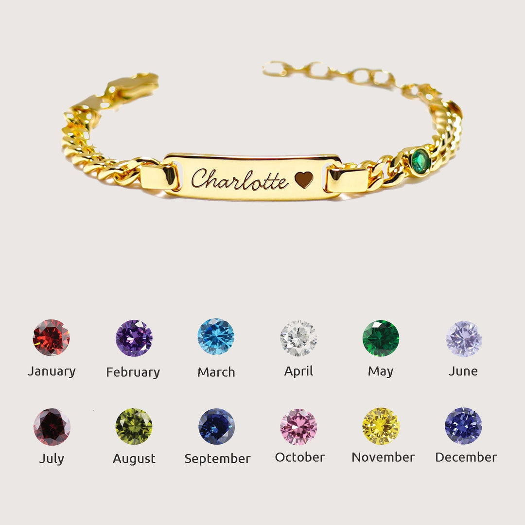 Personalized Baby Gold ID Bracelet