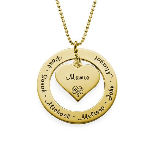 Custom Family Name Locket Necklace