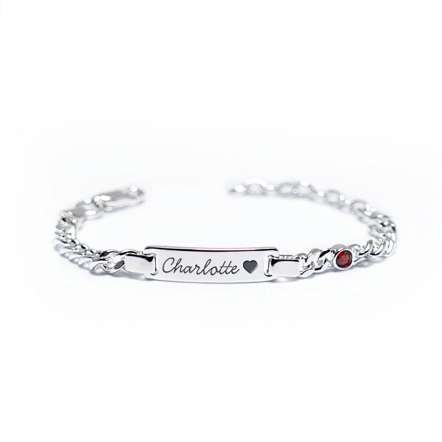 Boy And Girl's Birthstone Name Bracelet
