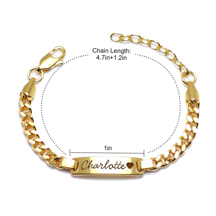 Personalized Baby Gold ID Bracelet