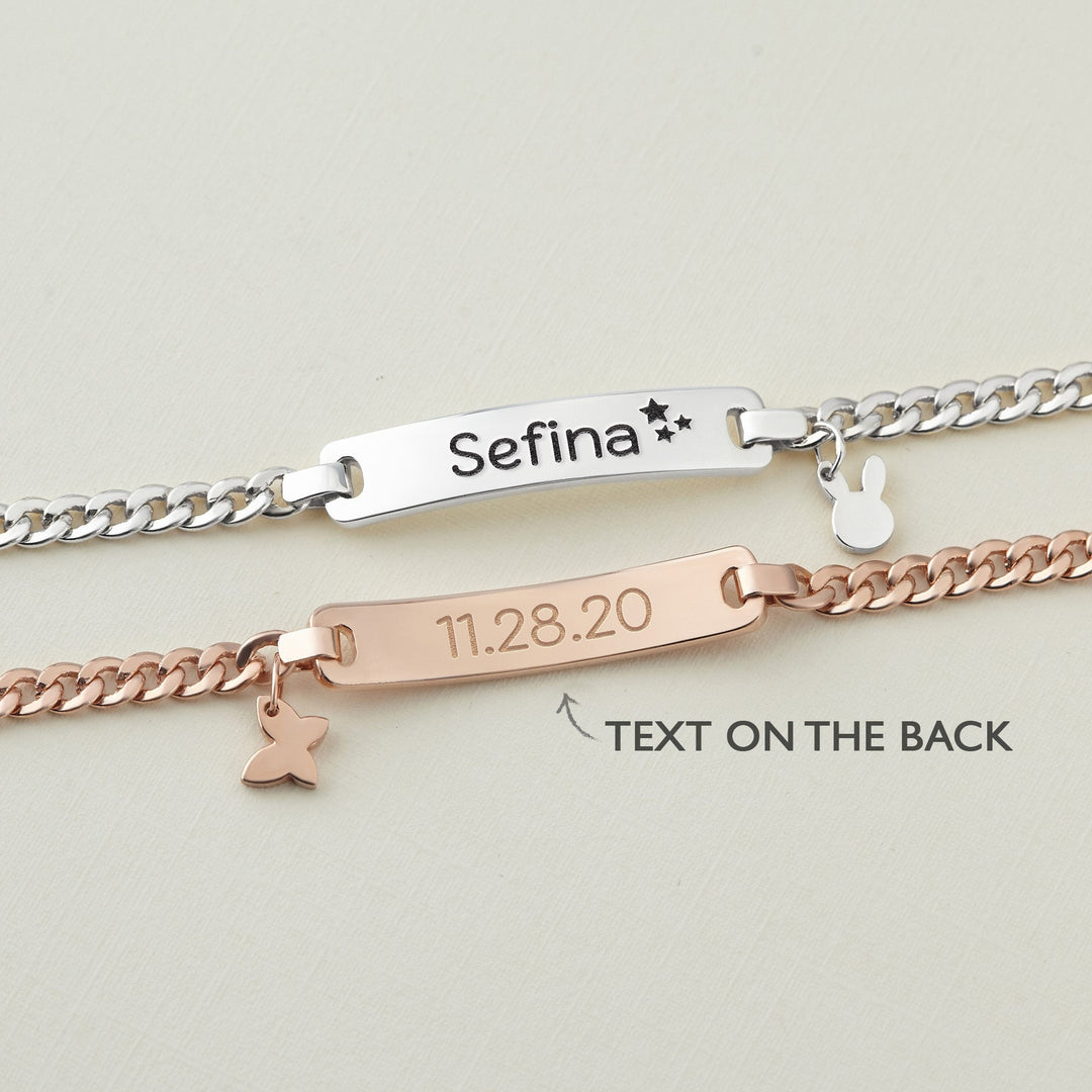 Baby Name Bracelet with Cute Charm