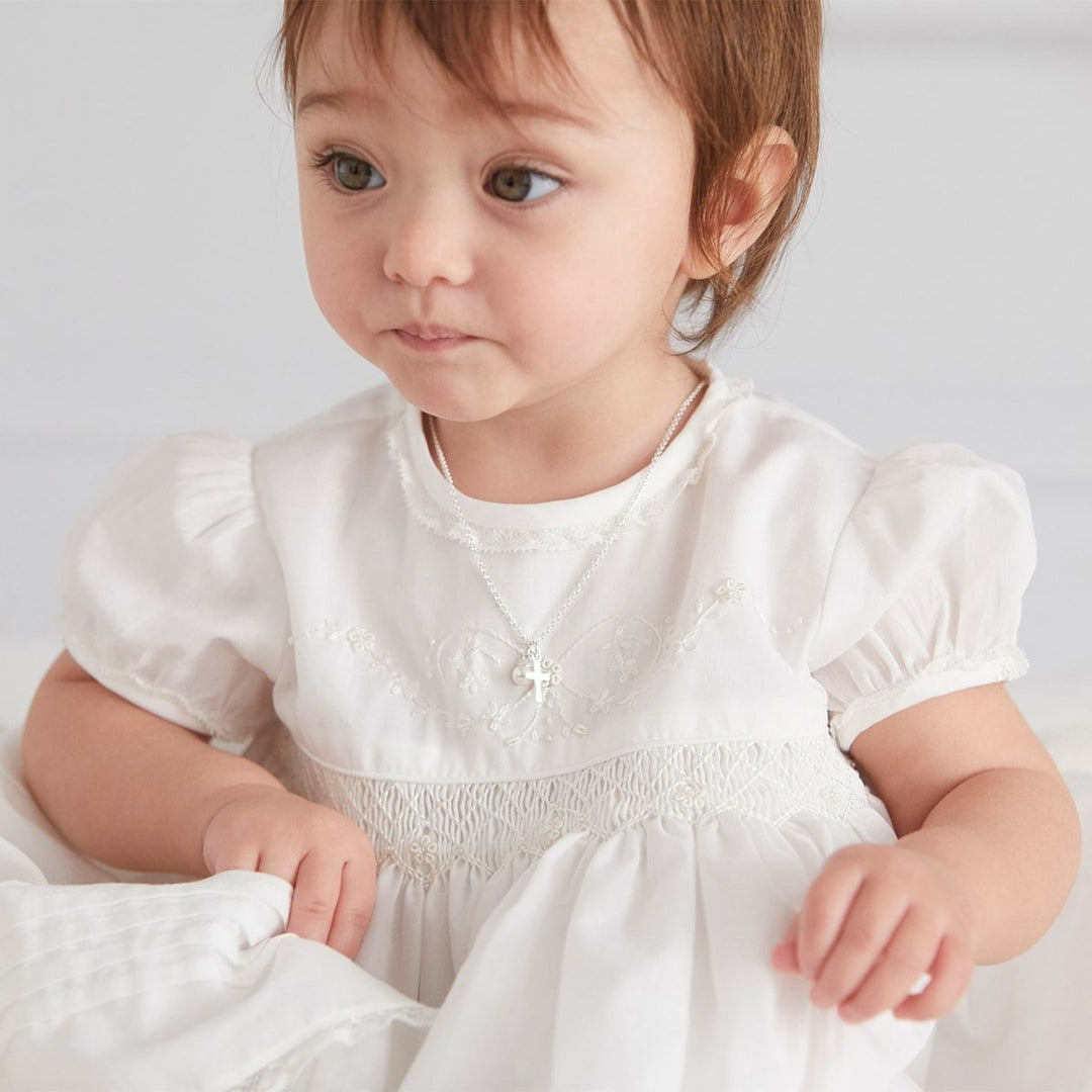 Baby's Christening Cross Necklace