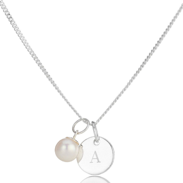 Childrens Initial Disc Necklace